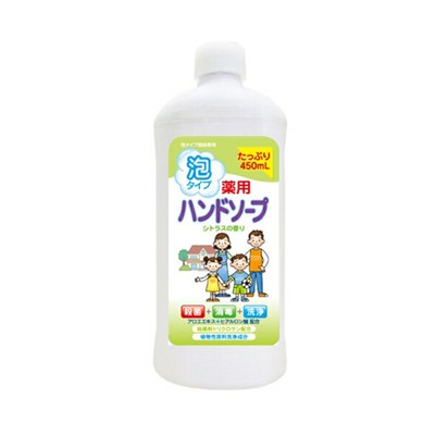 Rocket Soap Мыло-пенка "Animo Hand Soap" для рук c антибактериальным эффектом (аромат цитрусовых) 450 мл, флакон с крышкой / 30