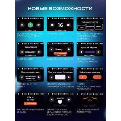 Беспроводные наушники TWS Charome A18S Pro 2 ANC с дисплеем (белый)