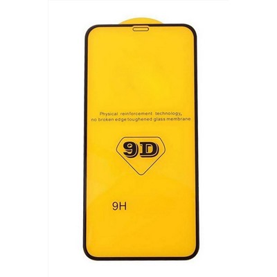 Защитное стекло iPhone X/XS/11 Pro (черный) 9D тех.упаковка
