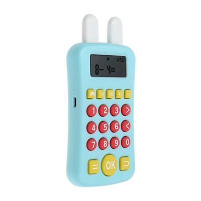 Интерактивный калькулятор детский Windigo, для изучения счёта, голубой