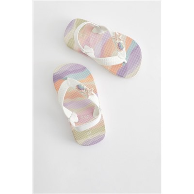 Multi Seashell Flip Flops