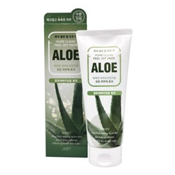JIGOTT Aloe Pure Clean Peel Off Pack Маска-плёнка для лица на основе экстракта алоэ 180мл