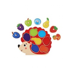 Пазлы 7 дет. Ежик (рамка-вкладыш, дерево, от 1 года) 962001, (Shantou Chenghai Plastic Toys Factory Limited)