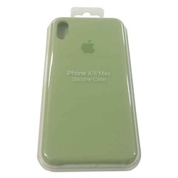 Силиконовый чехол для iPhone XS MAX бледно-зеленый