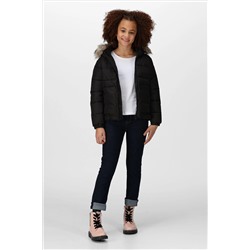 Regatta Parkes Faux Fur Lined Hood Black Jacket