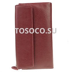 15 9920 d.red кошелек GENUINE LEATHER натуральная кожа 9x19x2