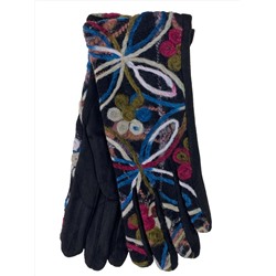 Женские демисезонные перчатки из велюра, мультицвет