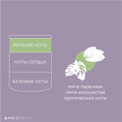 Свеча ароматическая Sublime, Neroli&Basil, 40 ч