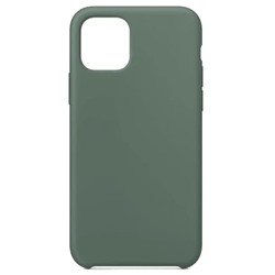 Силиконовый чехол для Айфон 12  Pro Max (Серо-зеленый)