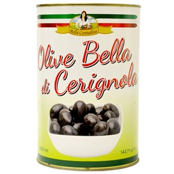 BC Черные оливки в рассоле  Bella Contadina ж/б 4250 г
