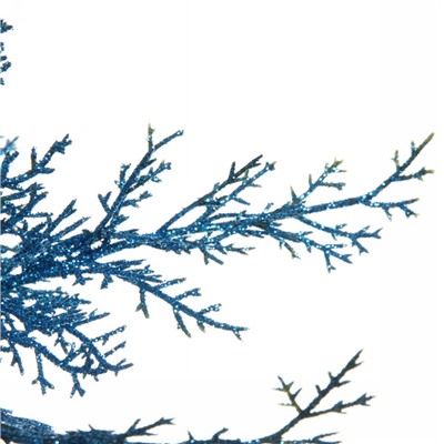 Ветка декоративная "Зимний танец" 27 см, Голубой