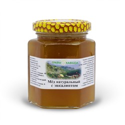 Мед натуральный с эвкалиптом, 350 гр new