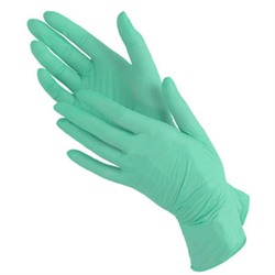 Перчатки смотровые (диагностические) зеленые, размер M (уп.50 пар) Benovy