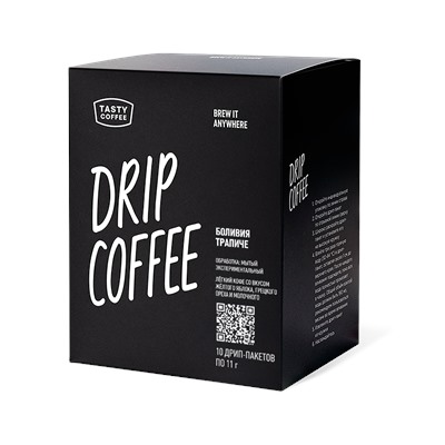 Кофе Дрип-пакеты Боливия Трапиче (10 дрип-пакетов для заваривания в чашке)