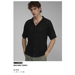 9MB6502  MAGLIA CAMICIA  TRAFORATA