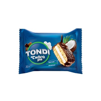 «Tondi», choco Pie кокосовый (коробка 2,13 кг)