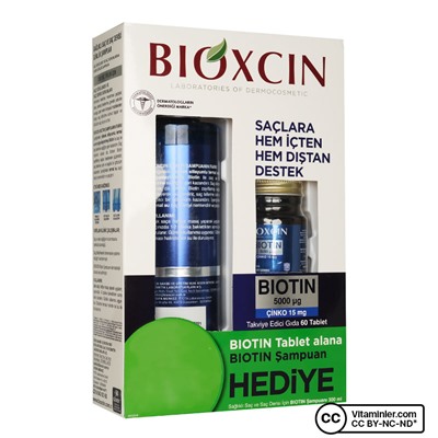 Bioxcin Biotin 60 Tablet + Şampuan Hediyeli