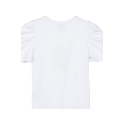 Блуза белого цвета для девочки 22427045