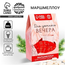 Новый год! Маршмеллоу для напитков «Для уютного вечера», со вкусом пломбира, 40 г.