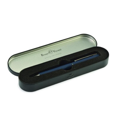 Ручка шариковая автоматическая в футляре Bergamo 1.0 мм корп син 20-0245/01