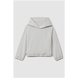 Reiss Selma Hybrid Jersey Elasticated Hoodie