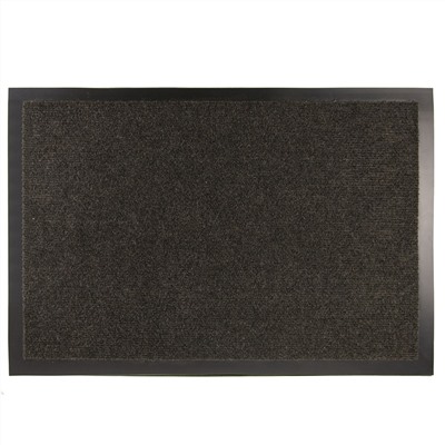 Коврик придверный SunStep Ребристый, влаговпитывающий, 40 x 60 см, черный