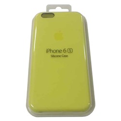 Силиконовый чехол для iPhone 6/6S желтый