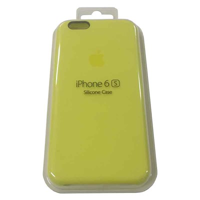 Силиконовый чехол для iPhone 6/6S желтый