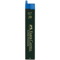 Грифели для механических карандашей Faber-Castell "Super-Polymer", 12шт., 0,7мм, 2B