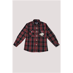 Красная клетчатая рубашка лесоруба для мальчика GM-3973