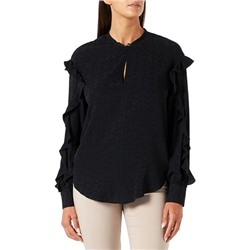 Blusa de seda - Negro