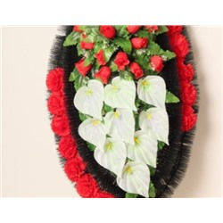 Искусственные цветы, Венок ритуальный "Галвин" для проведения обряда похорон (1010237)