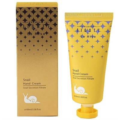 JIGOTT & LA MISO PREMIUM Крем для рук МУЦИН УЛИТКИ Snail Hand Cream 100 мл