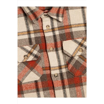 Рубашка Lumberjack для мальчика с длинным рукавом на пуговицах и карманом 4WKB60023TW 23k001463c0010