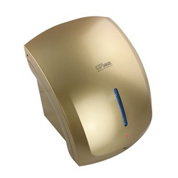 GFmark - Сушилка для рук, корпус пластик АБС цвет сатин золото, с неоновой подсветкой, КЛАССИКА, 1800W  ( 6901)