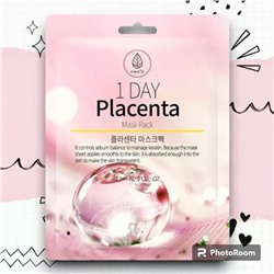 Med B. Тканевая маска с экстрактом фитоплаценты, 1 Day Placenta Mask Pack, 27 мл