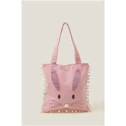 Accessorize Girls Pink Bunny Shopper Bag