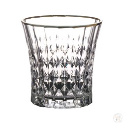 Набор стаканов для виски Lady Diamond золотая полоса 270 мл (6 шт)