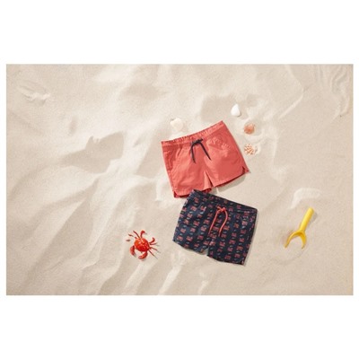 lupilu® Kleinkinder/Kinder Mädchen Shorts, 2 Stück, mit kleinen Seitenschlitzen
