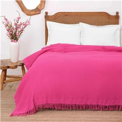 Karaca Home Coloro Fuchsia Multi Double Waffle Pike