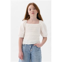 Gap Puff Sleeve Square Neck Smocked Top (4yrs-13yrs)