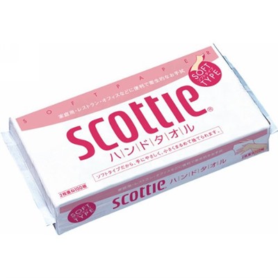 Scottie Полотенца бумажные для кухни Crecia "Scottie" двухслойные 100 шт. / 60