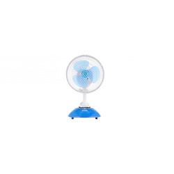 Вентилятор настольный Centek CT-5003 (синий)  20 Вт диам: 19 см, металическая решётка, клипса