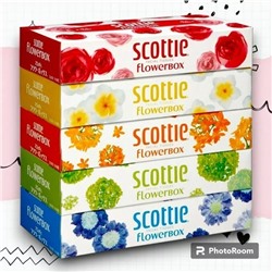 Салфетки Crecia "Scottie Flowerbox" двухслойные 5 упаковок