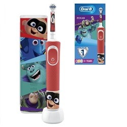 Электрическая зубная щетка Oral-B Vitality Kids Pixar D100.413.2KX с чехлом для путешествий