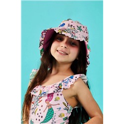 Angels By Accessorize Girls Pink Mermaid Bucket Hat