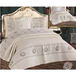 2 сп. Жаккардовое Покрывало 240x260 см с Наволочками 2 шт JAKAR COTTON SERİES