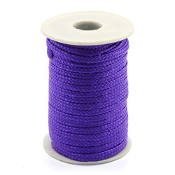 Шнур плетеный для рукоделия 6*3мм цв.фиолетовый.