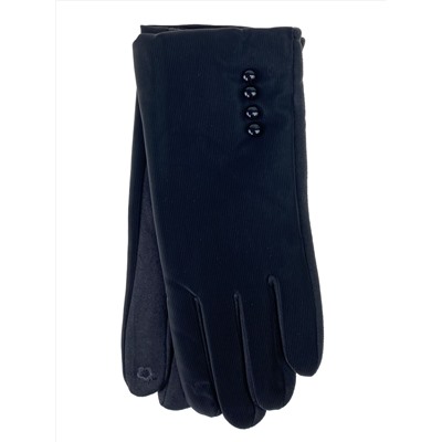 Утепленные женские перчатки, цвет черный