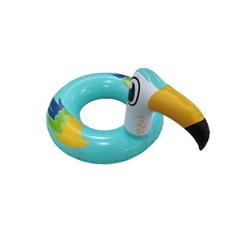 Надувной круг для плавания Jleisure "Тропический попугай" (55 см.,  голубой)